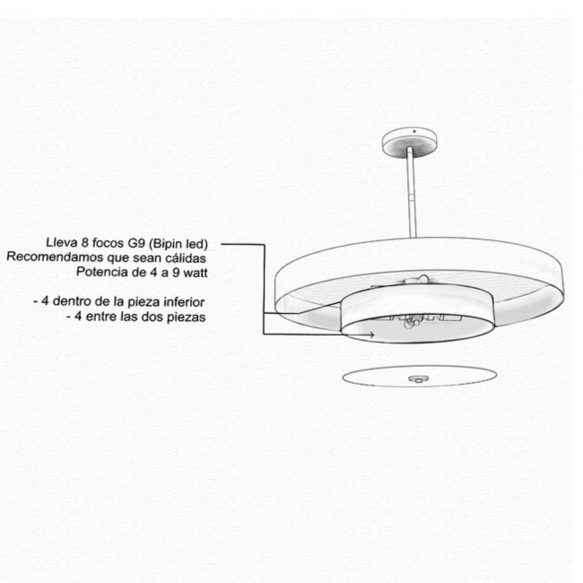 Cerámica esmaltada blanca _ White glazed ceramic Diámetro 13cm, altura 15cm. Peso 0,600kg _ Diameter 13cm, height 15cm. Weight 0,600kg Lámpara Gota, E27 220-240v (18).jpg